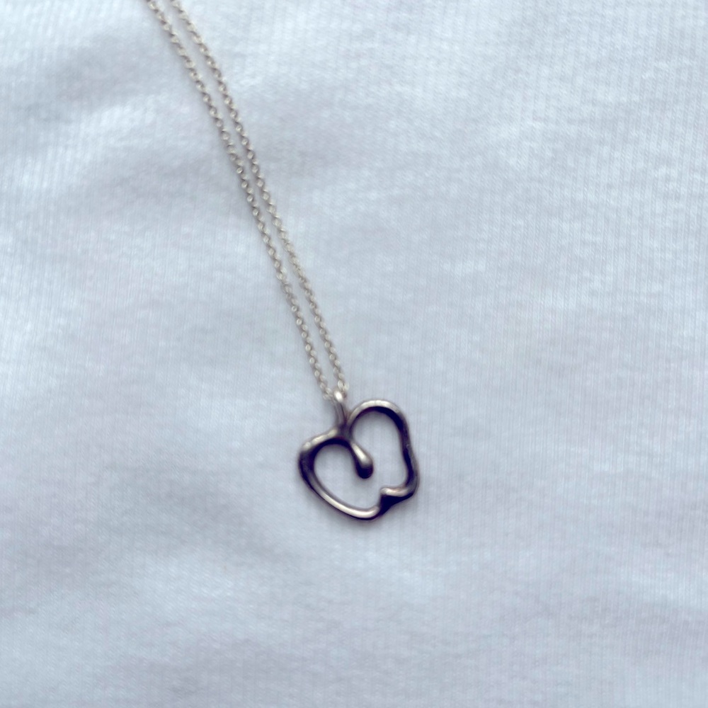 Tiffany and Co. original apple pendant with chain. Excellent condition!
